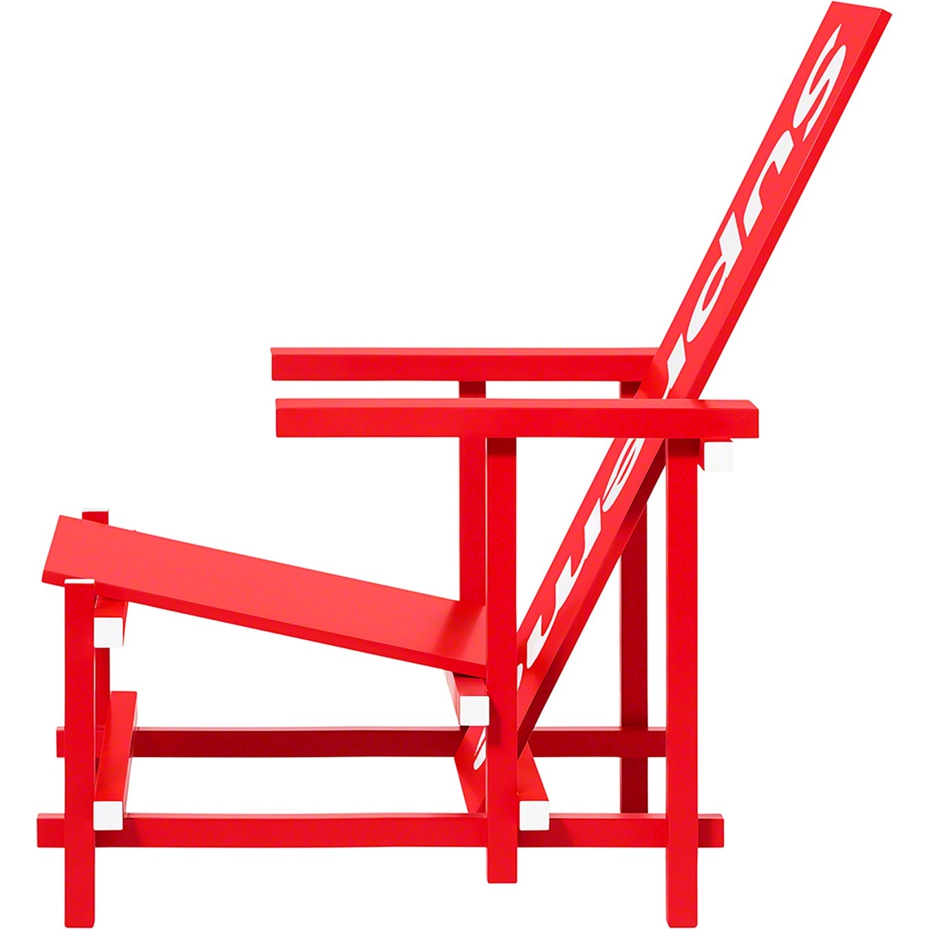Supreme®/Gerrit Rietveld Red Blue Chair for Cassina view 3